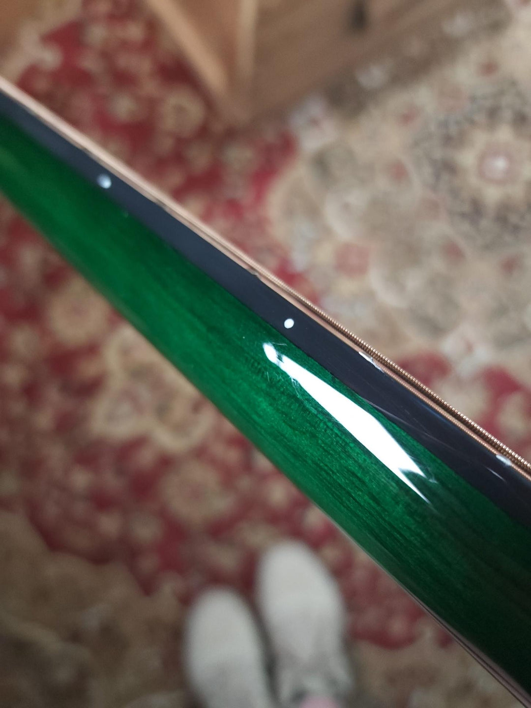 Luna Flo Moon Custom Acoustic Guitar Transparent Mallard