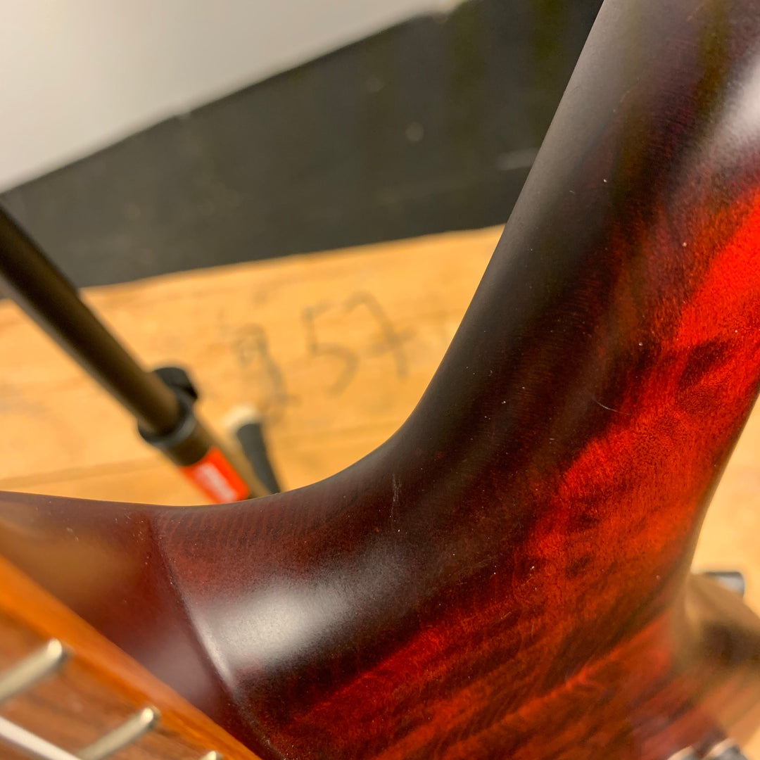 Spector Singlecut SC5 NS-5 Bass Ultra Amber Burst Matte Flame Maple