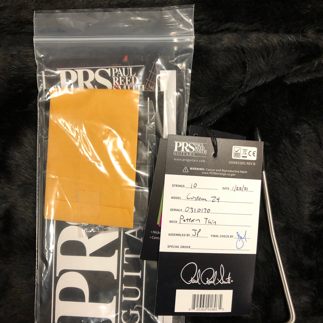 2021 PRS Custom 24 Orange Tiger