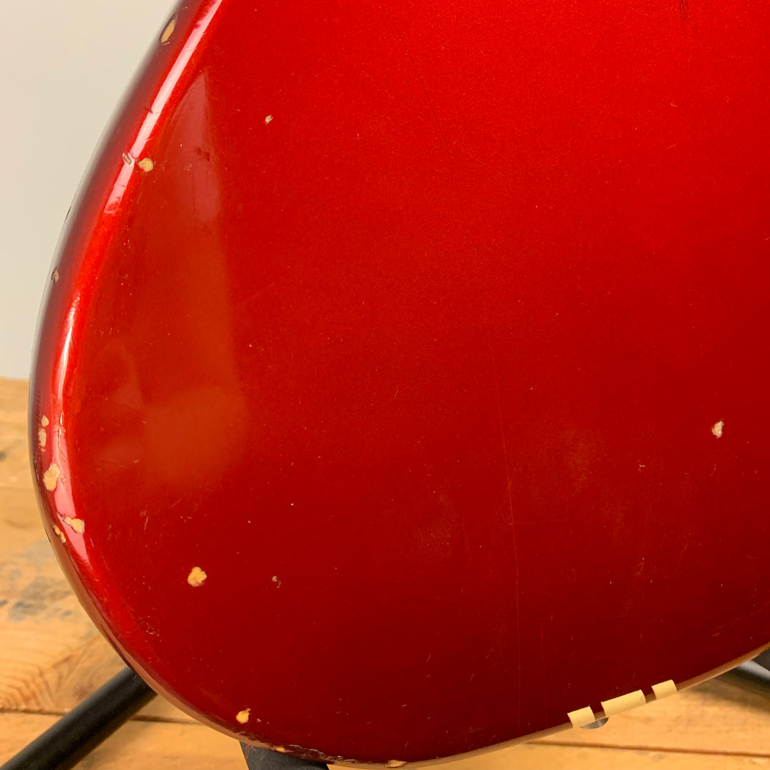 1973 1974 Fender Mustang Red with Competition Racing Stripes (DEMO VIDEO)