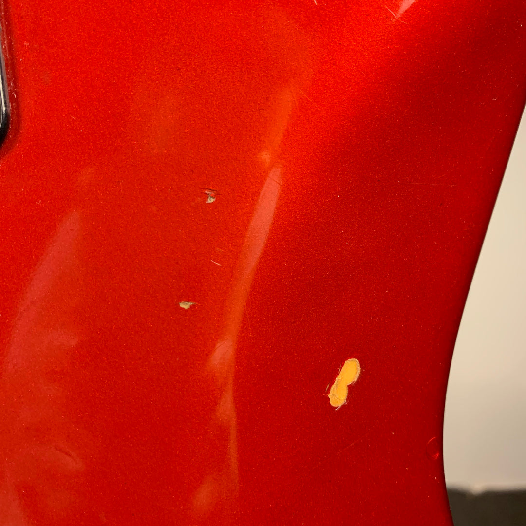 1973 1974 Fender Mustang Red with Competition Racing Stripes (DEMO VIDEO)