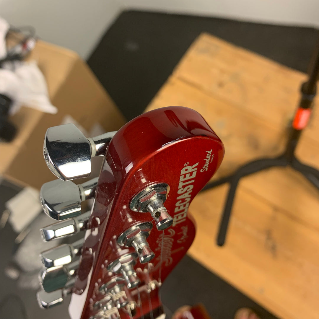 2000 Fender Squier Master Series Telecaster Standard Thinline Candy Apple Red