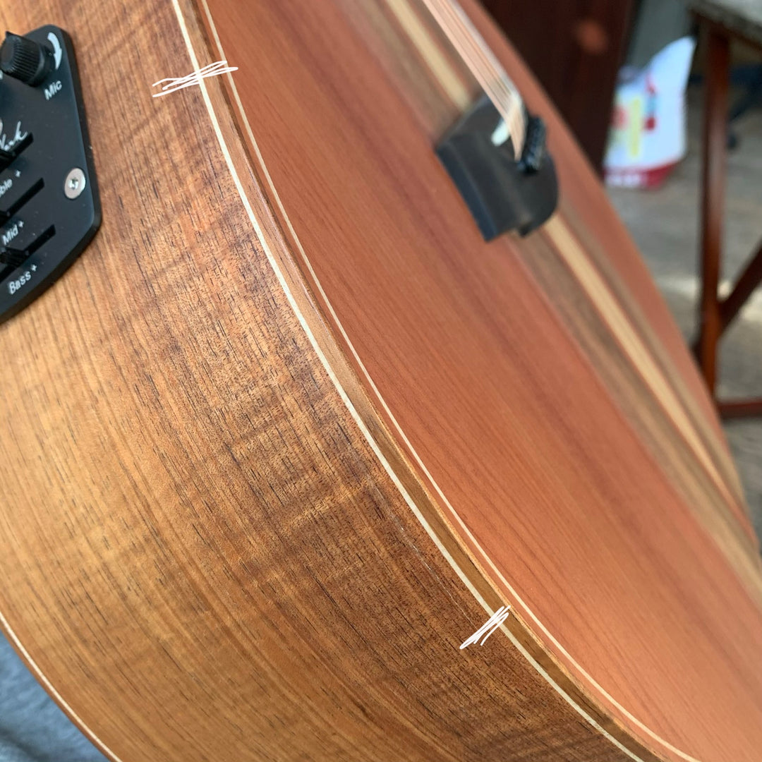 Cole Clark Angel 3 AN3EC-RDBL Redwood Top B-Stock