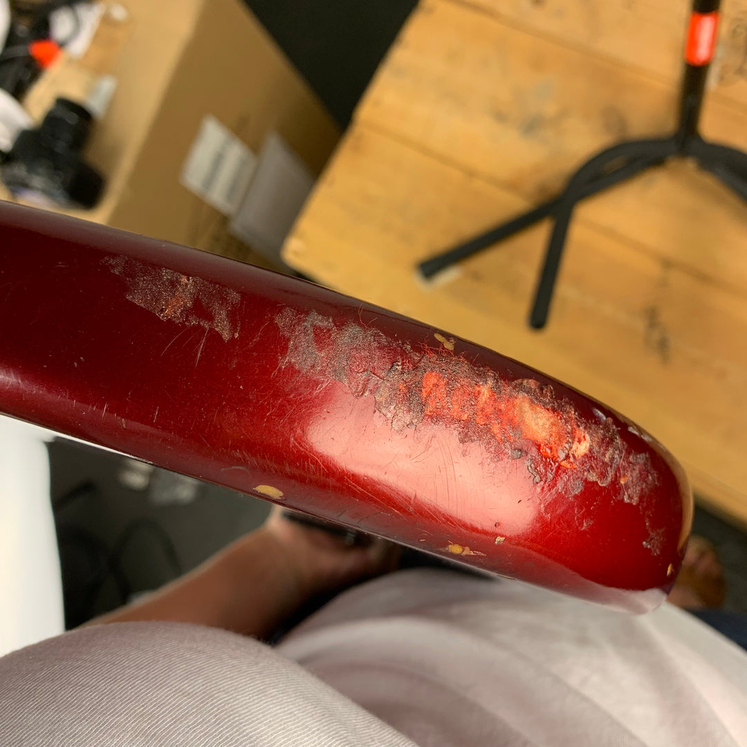 1973 1974 Fender Mustang Red with Competition Racing Stripes (DEMO VIDEO)