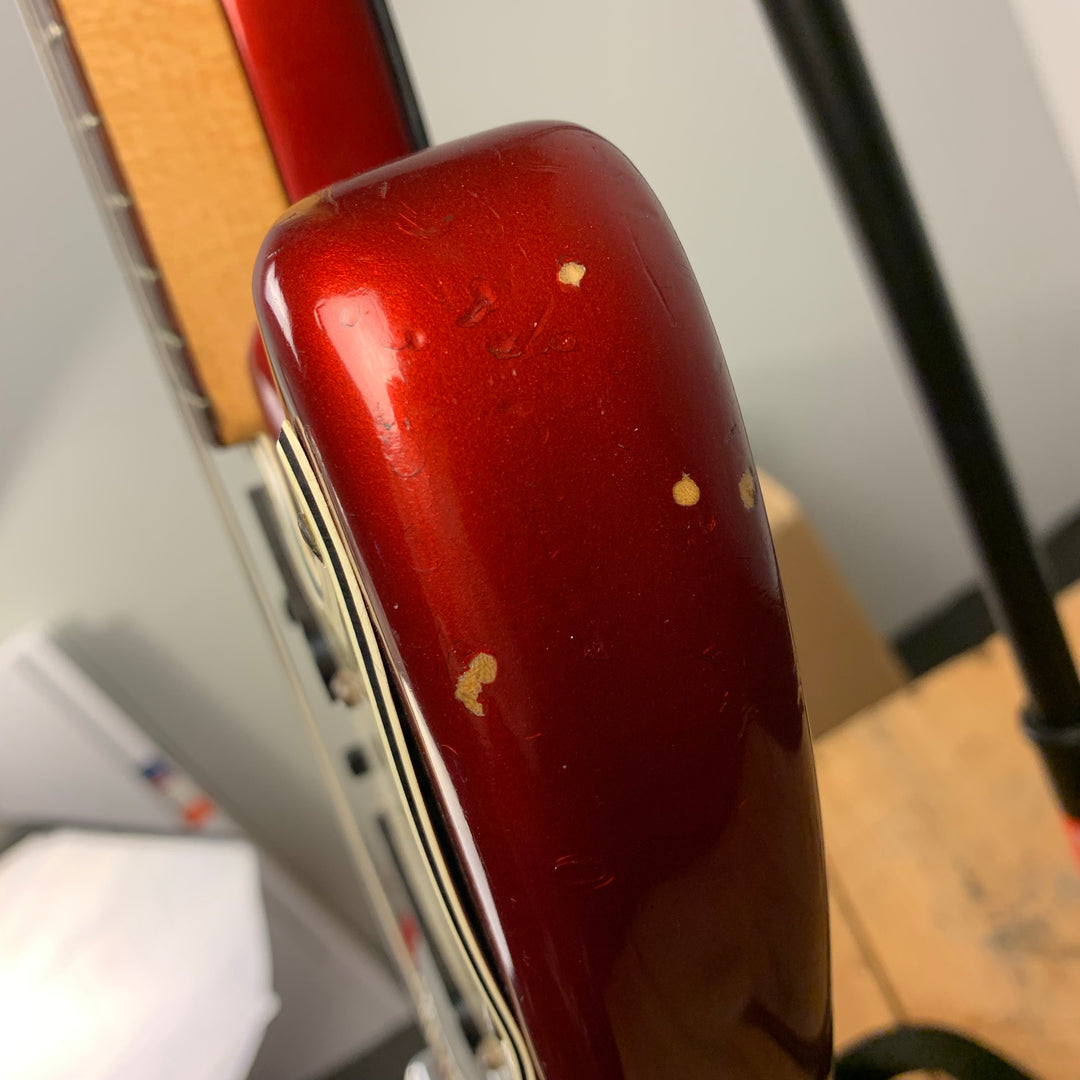 1973 1974 Fender Mustang Red with Competition Racing Stripes (DEMO VIDEO)
