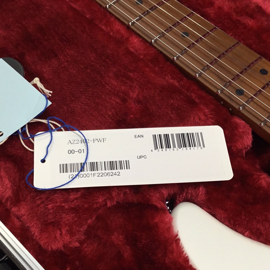 Ibanez Prestige AZ2402 Electric Guitar Pearl White Flat