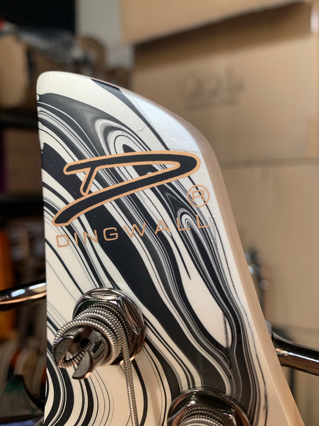 Dingwall NG3 4-String Ducati White Swirl B-Stock
