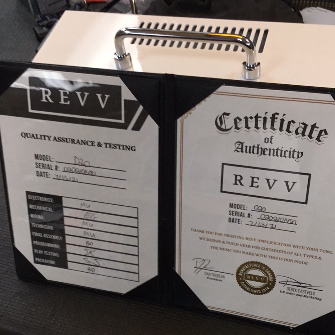 Revv D20 20/4-watt Tube Amp Head White Demo