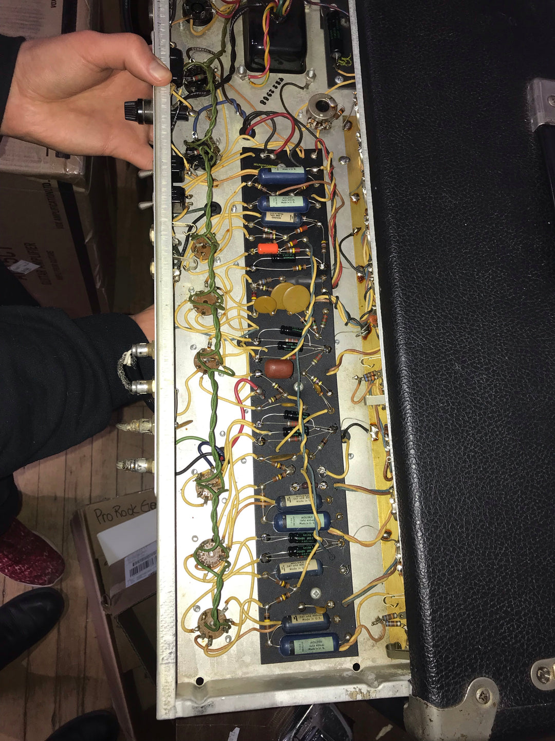 1968 Fender Deluxe Reverb "Drip Edge" w/ Footswitch