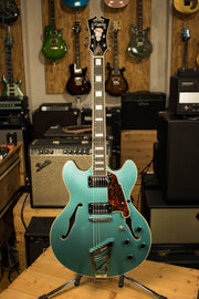 D'angelico Premier DC Ocean Turquoise Semi-Hollow Double Cutaway Electric Guitar