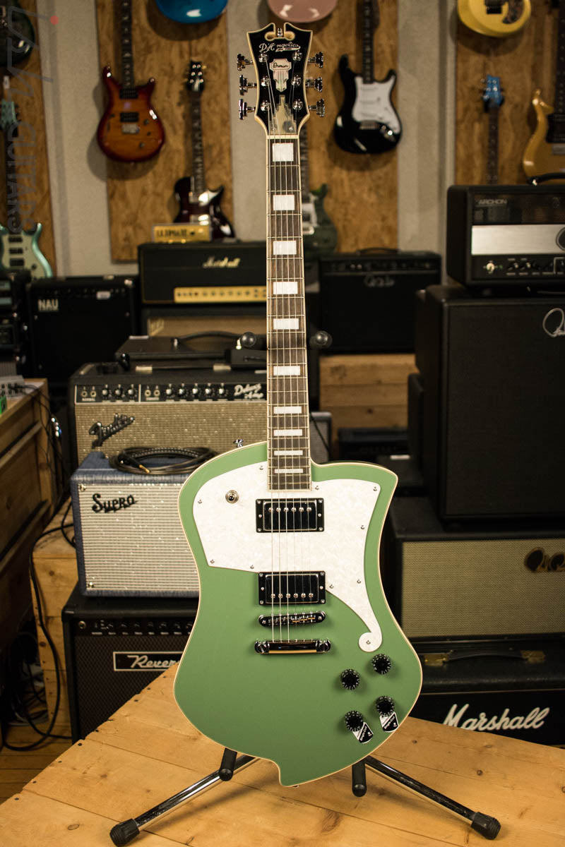 D’Angelico Premier Series Ludlow Electric Guitar with Stopbar Tailpiece Army Green