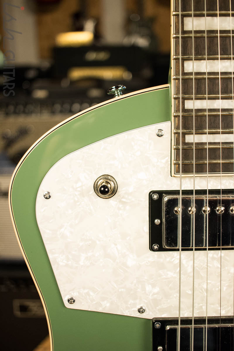 D’Angelico Premier Series Ludlow Electric Guitar with Stopbar Tailpiece Army Green