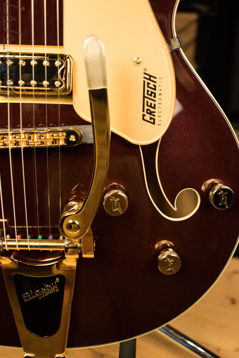 Gretsch G5420TG Electromatic 135th Anniversary LTD - Two Tone Dark Cherry Metallic on Casino Gold