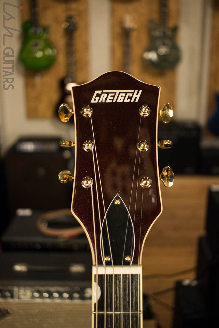 Mint Gretsch G5420TG Electromatic 135th Anniversary LTD - Two Tone Dark Cherry Metallic on Casino Gold