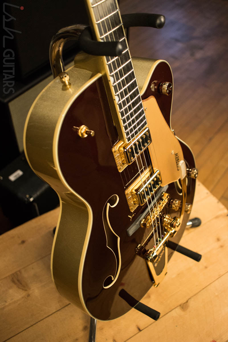 Gretsch G5420TG Electromatic 135th Anniversary LTD - Two Tone Dark Cherry Metallic on Casino Gold