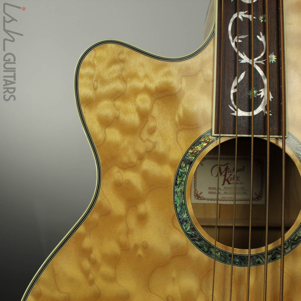 Michael Kelly Dragonfly 4 Left Hand Acoustic Bass Natural