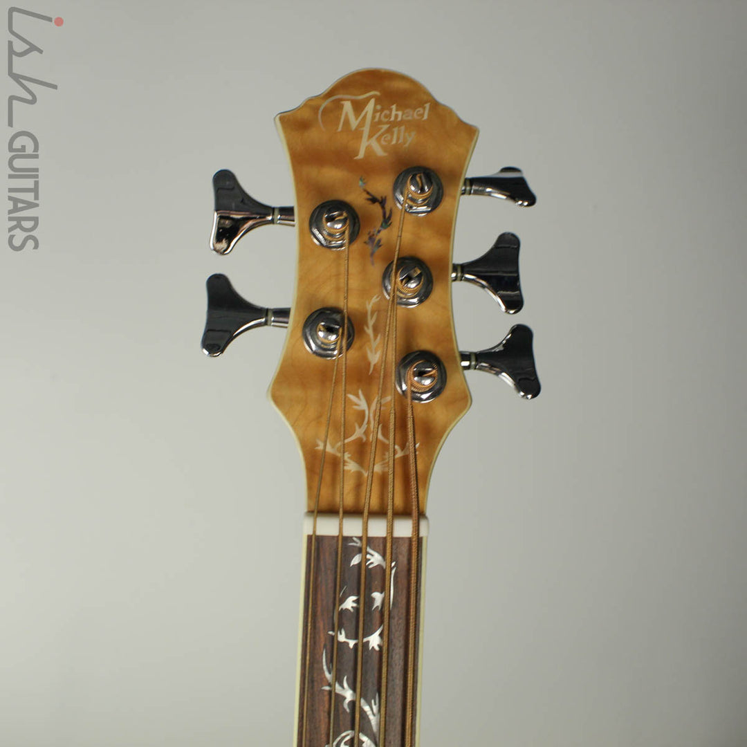 Michael Kelly Dragonfly 4 Left Hand Acoustic Bass Natural MKDF5FLLHN