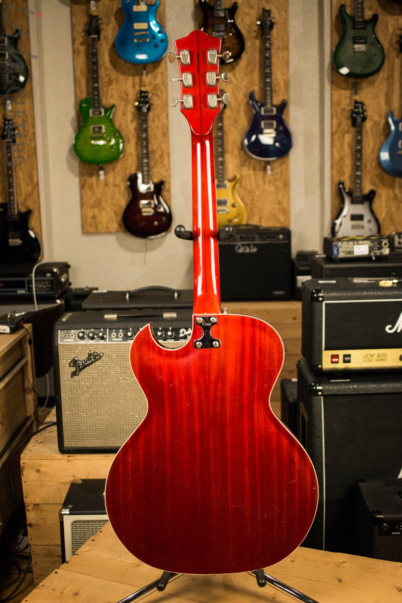 1963 Goya Rangemaster Semi Hollow Electric Guitar Cherry Finish