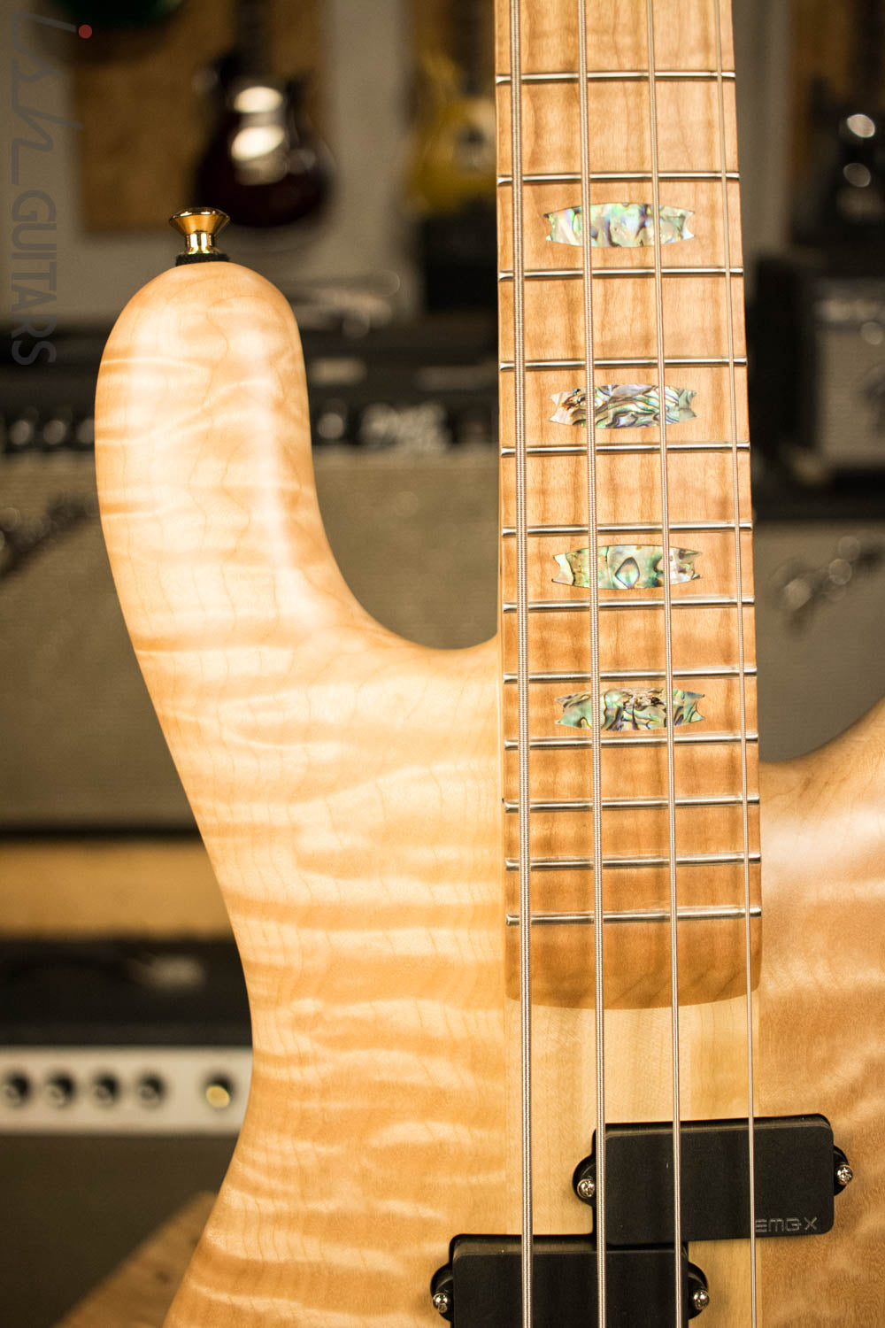 USA Spector NS-2 Solid Quilted Maple Body Maple Fretboard Matte