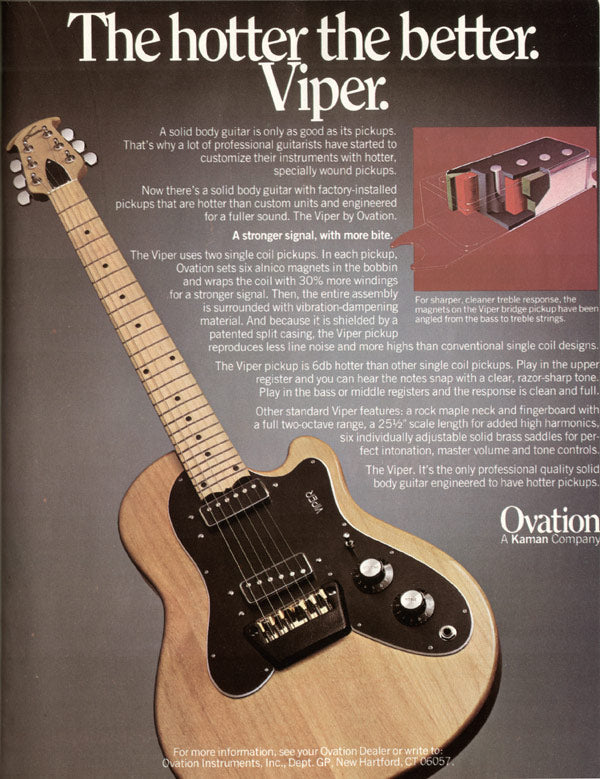 1977 Ovation Viper 1271 Natural/Blonde