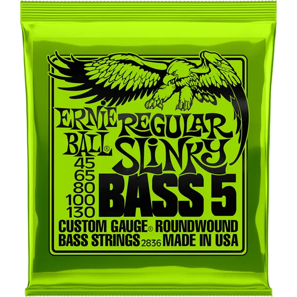 Ernie Ball Regular Slinky Bass Strings 5-String 45/130
