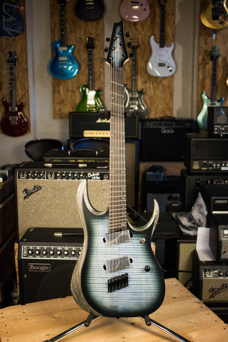 2018 Ibanez RGD RGDIM6FM Iron Label Multi-Scale Cerulean Blue