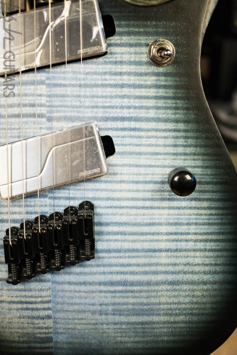 2018 Ibanez RGD RGDIM6FM Iron Label Multi-Scale Cerulean Blue
