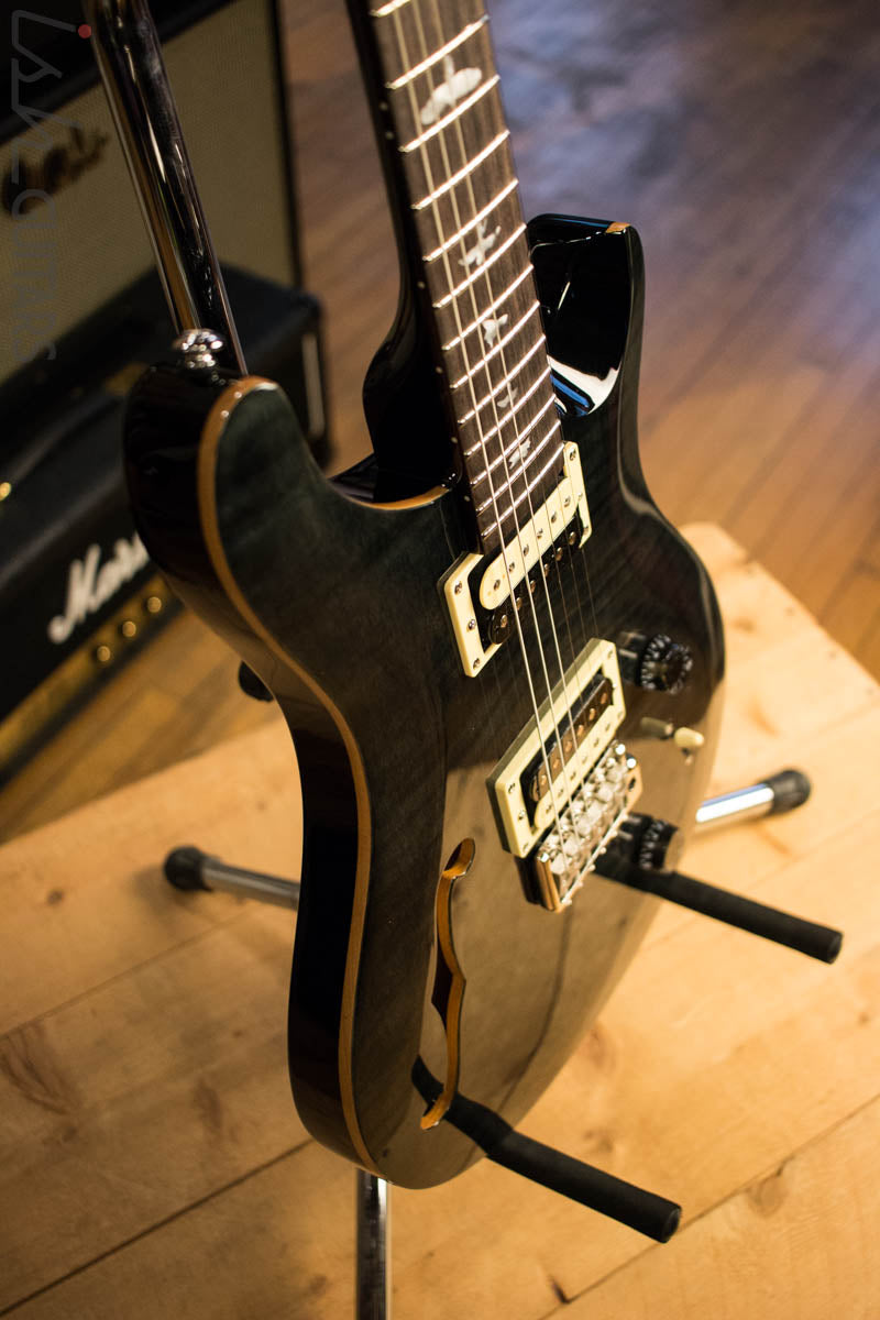 PRS Custom SE セミホロウ エレキギター ブラック/グレー PRS SE Custom24 Semi-Hollow Piezo Charcoal Burst エレキギター 2024