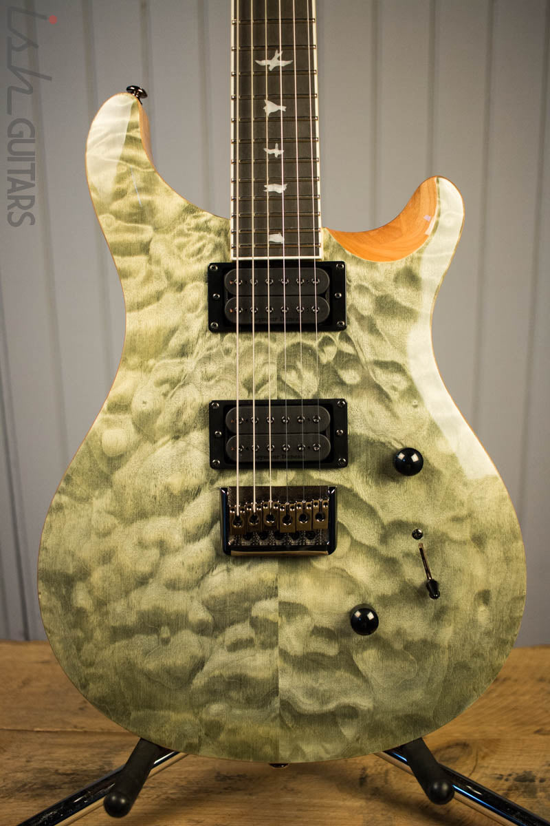 Paul Reed Smith PRS Mark Holcomb SE Quilted Maple Trampas Green Ish Guitars Exclusive 