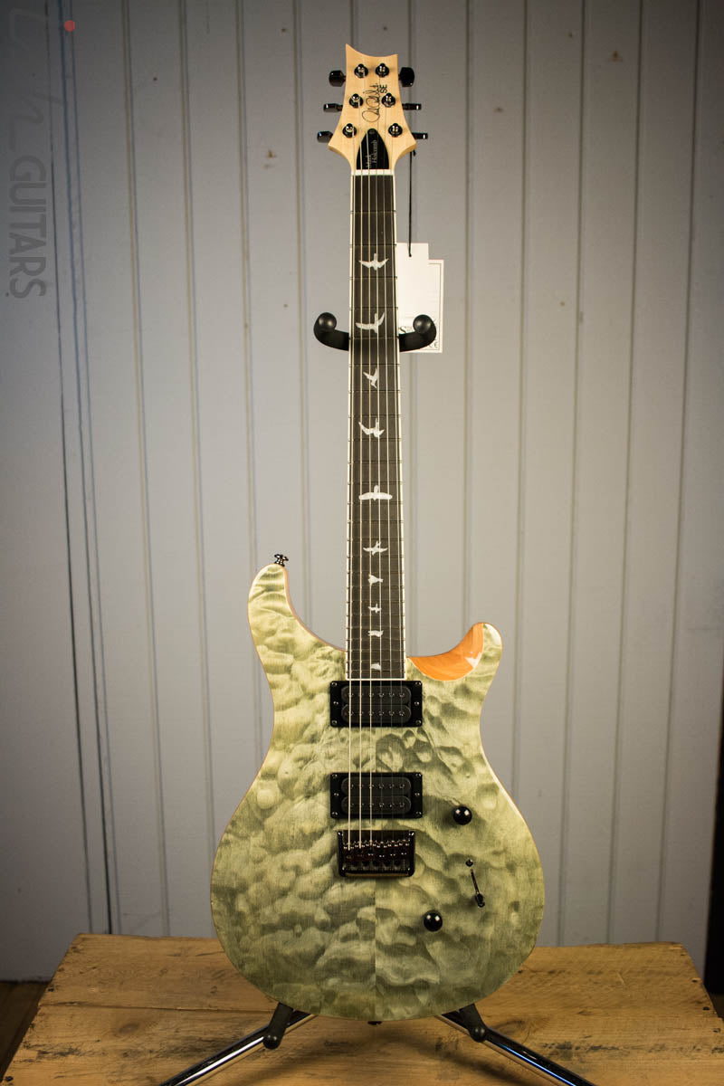 Paul Reed Smith PRS Mark Holcomb SE Quilted Maple Trampas Green Ish Guitars Exclusive 