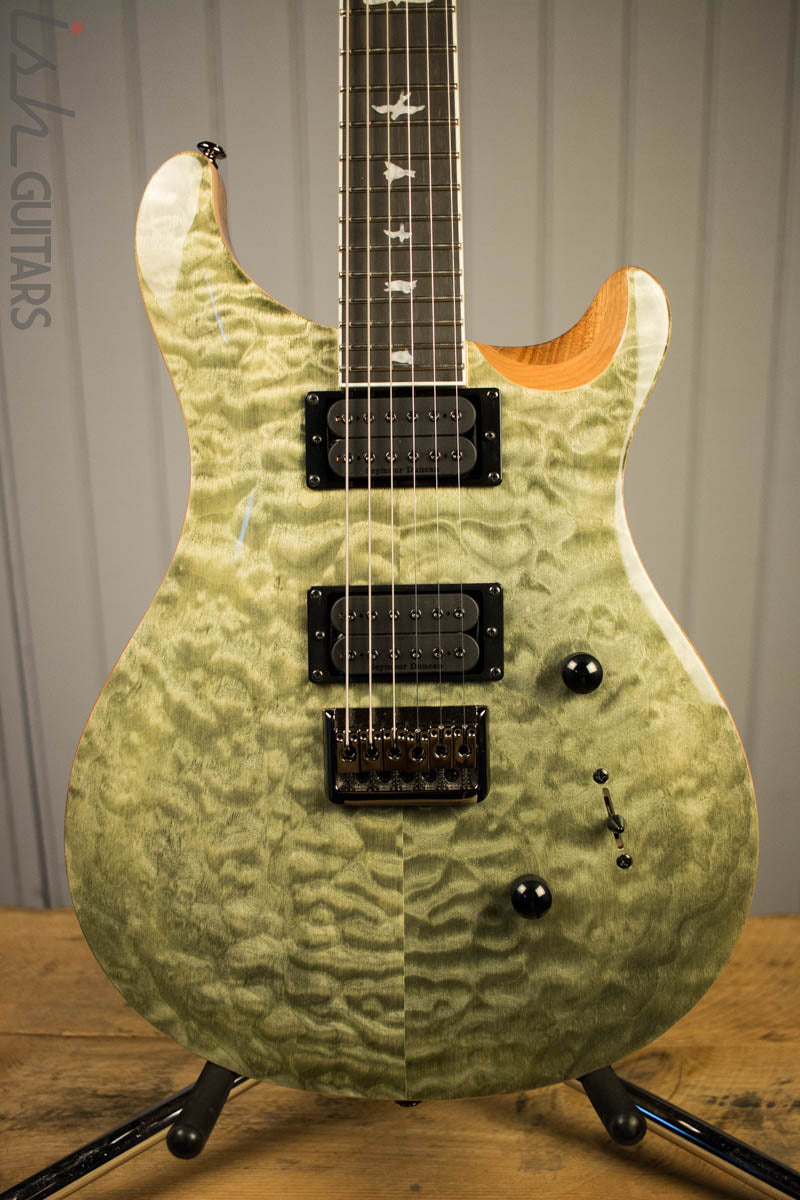 Paul Reed Smith PRS Mark Holcomb SE Quilted Maple Trampas Green Ish Guitars Exclusive 