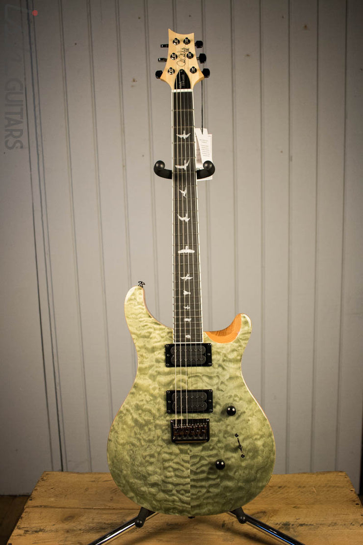 Paul Reed Smith PRS Mark Holcomb SE Quilted Maple Trampas Green Ish Guitars Exclusive 