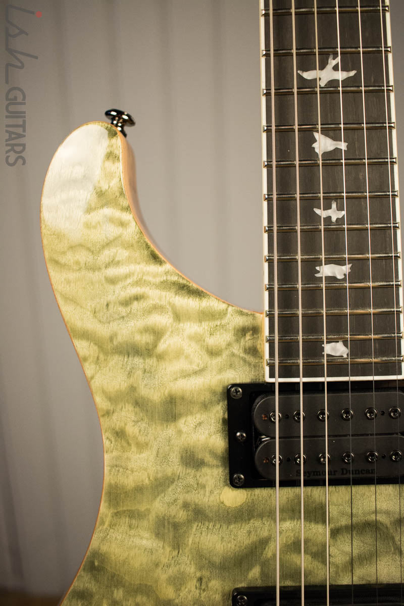 Paul Reed Smith PRS Mark Holcomb SE Quilted Maple Trampas Green Ish Guitars Exclusive 