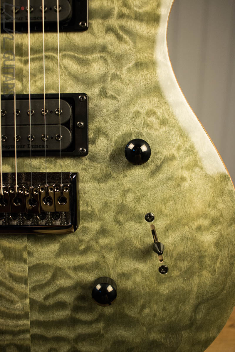 Paul Reed Smith PRS Mark Holcomb SE Quilted Maple Trampas Green Ish Guitars Exclusive 