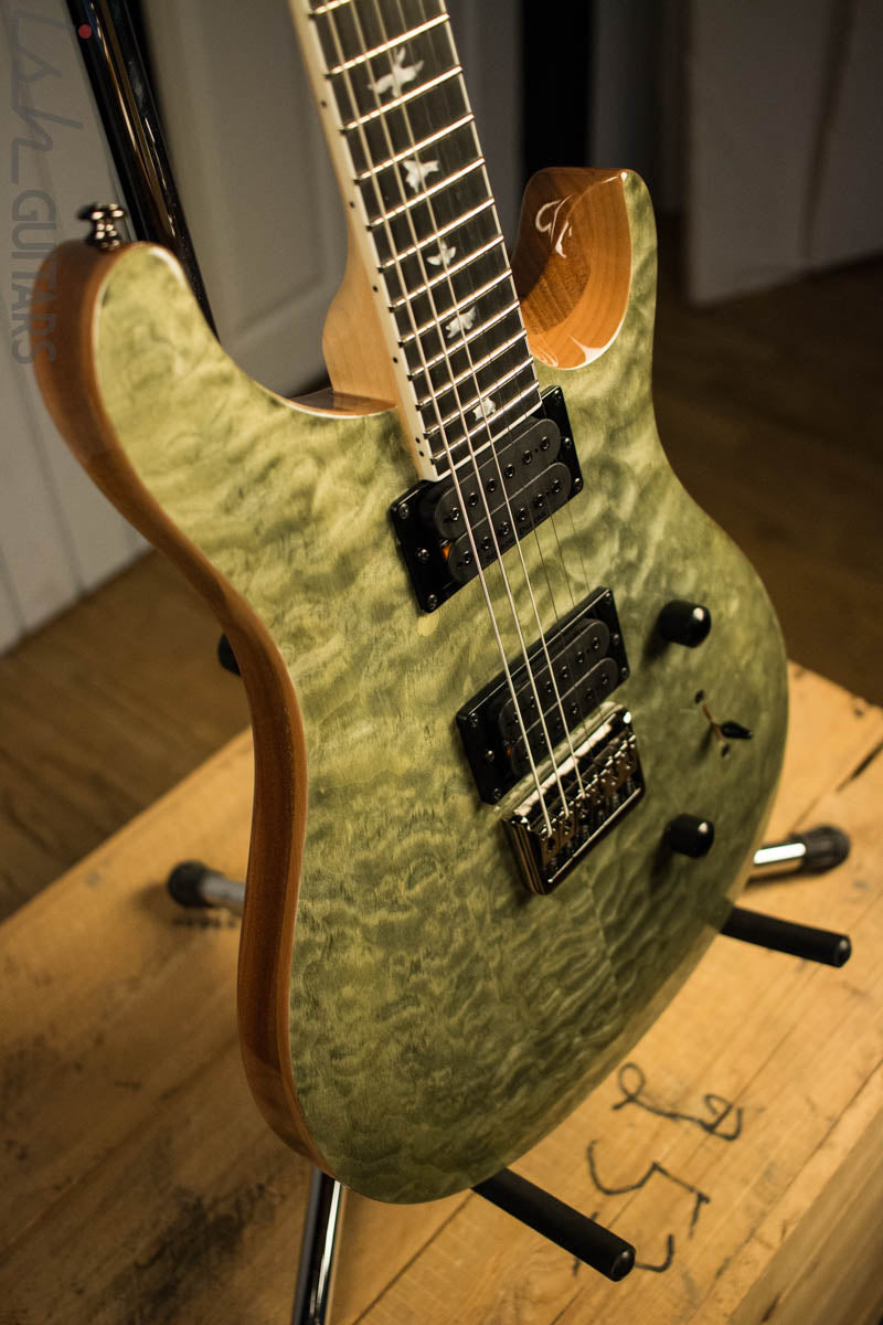 Paul Reed Smith PRS Mark Holcomb SE Quilted Maple Trampas Green Ish Guitars Exclusive 
