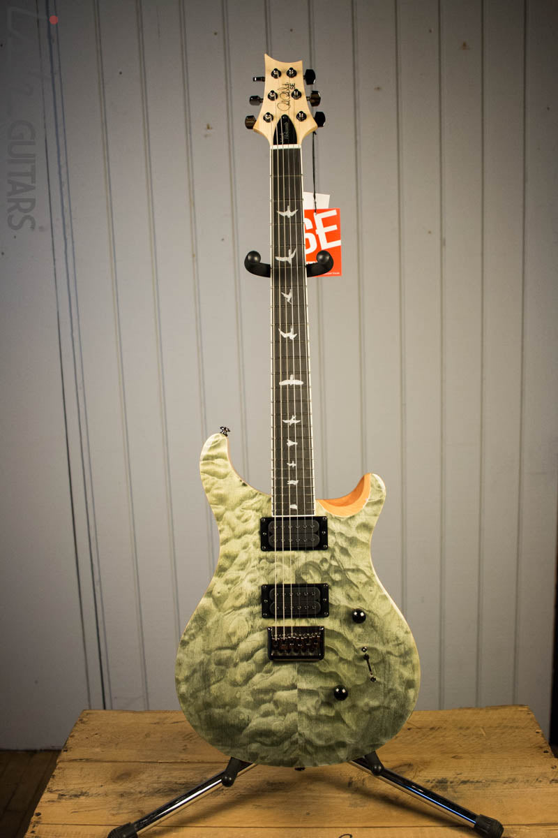 Paul Reed Smith PRS Mark Holcomb SE Quilted Maple Trampas Green Ish Guitars Exclusive 