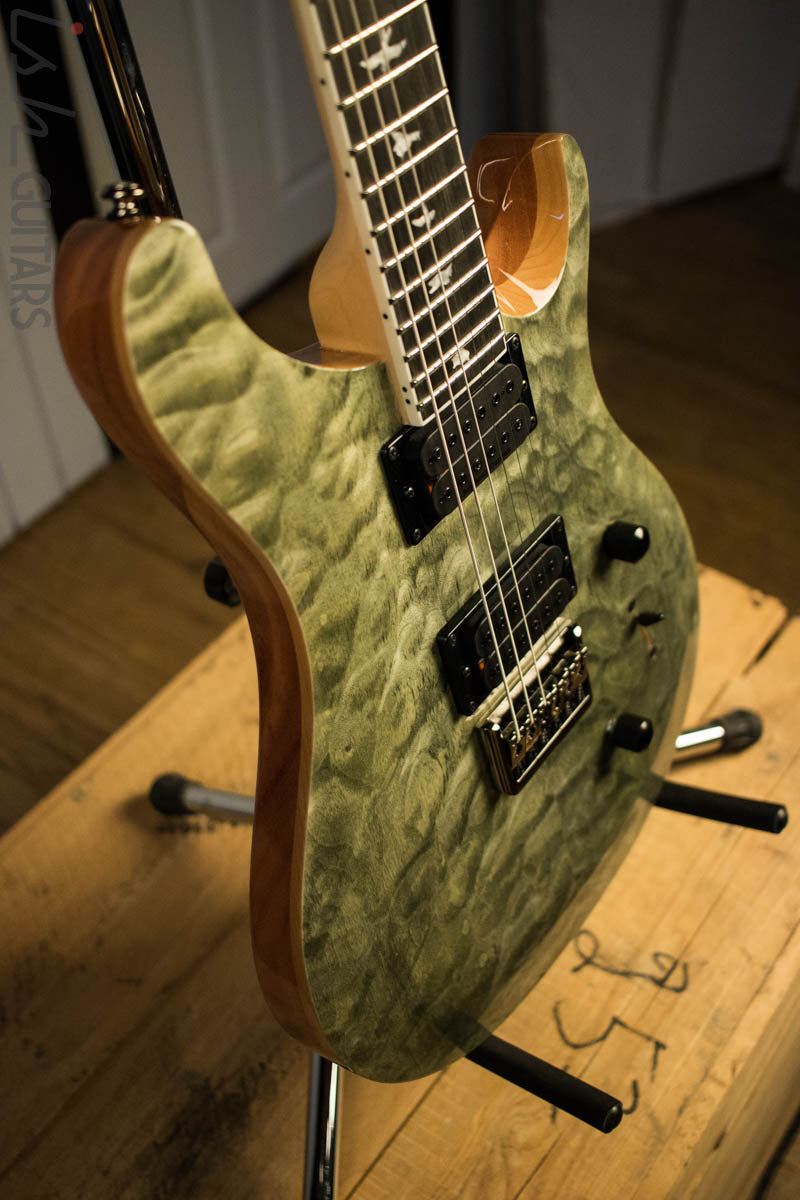 Paul Reed Smith PRS Mark Holcomb SE Quilted Maple Trampas Green Ish Guitars Exclusive 