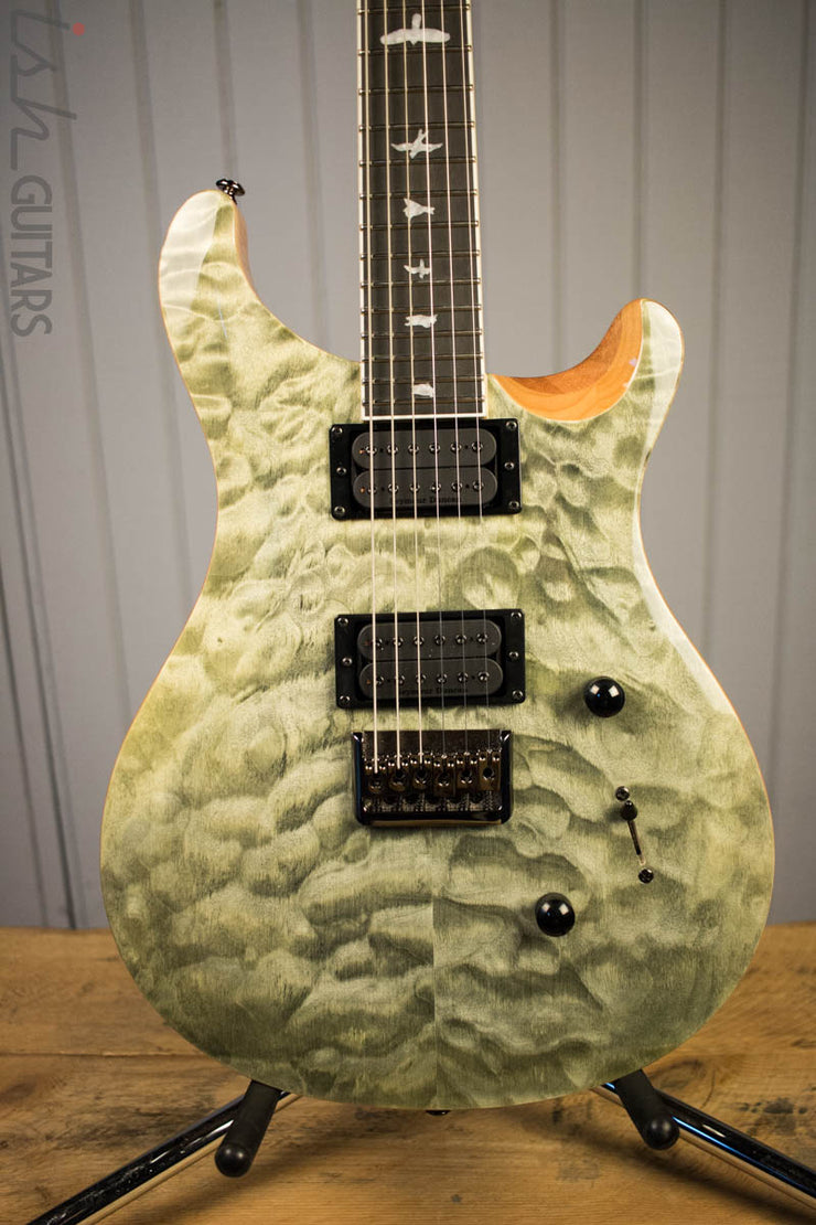 Paul Reed Smith PRS Mark Holcomb SE Quilted Maple Trampas Green Ish Guitars Exclusive 