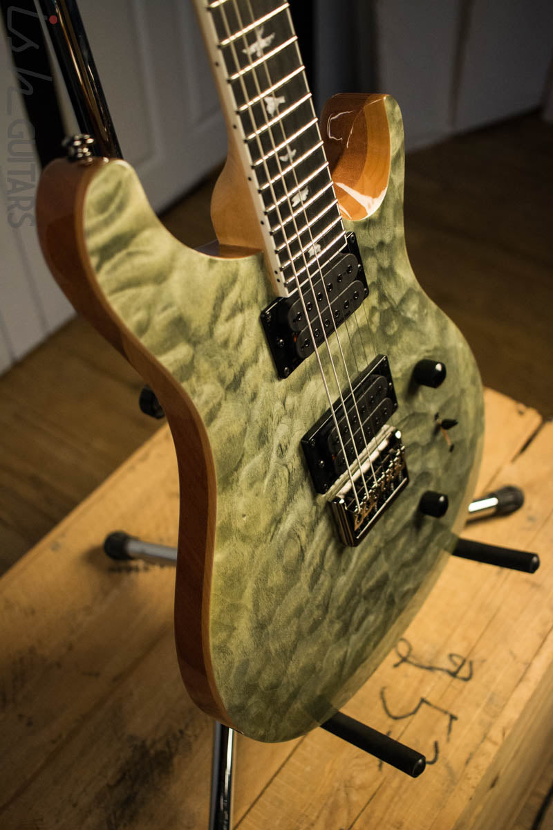 Paul Reed Smith PRS Mark Holcomb SE Quilted Maple Trampas Green Ish Guitars Exclusive 