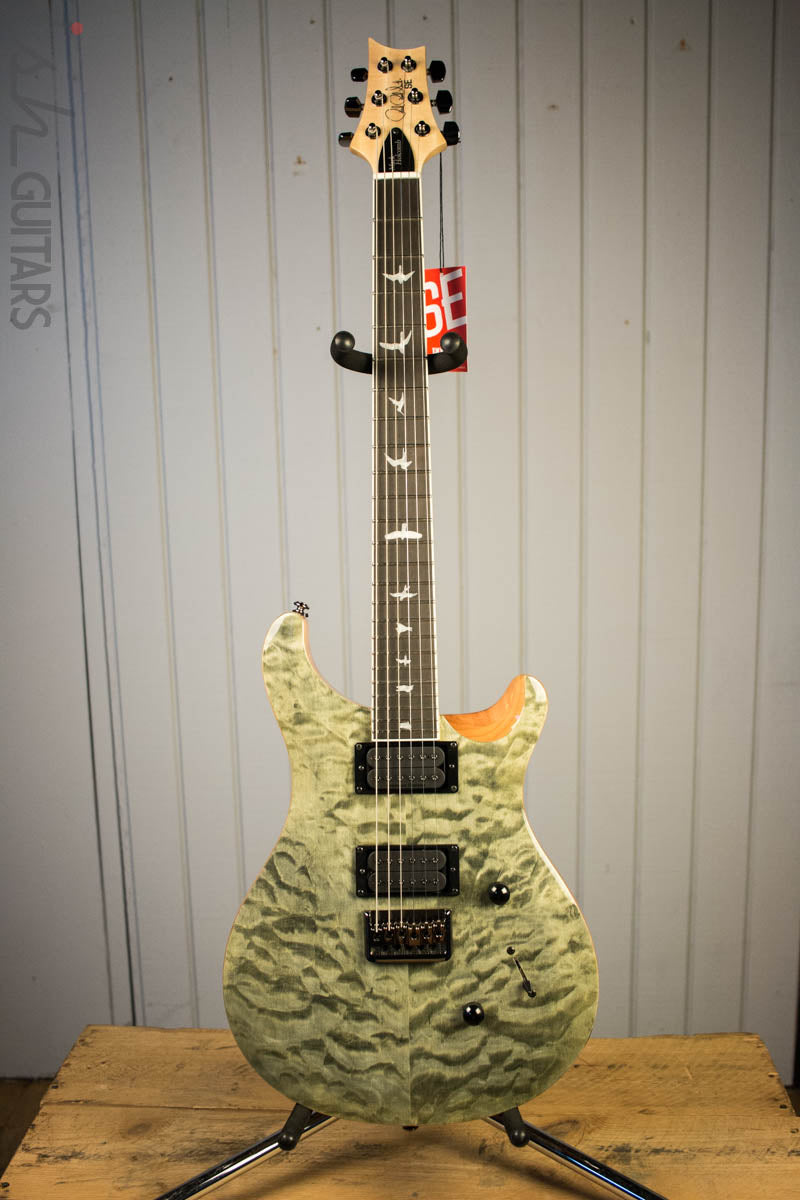 Paul Reed Smith PRS Mark Holcomb SE Quilted Maple Trampas Green Ish Guitars Exclusive 