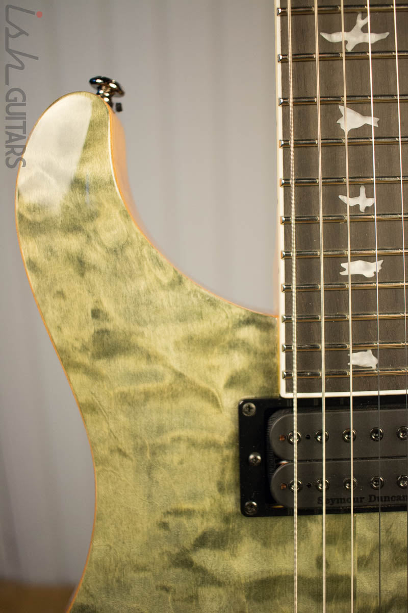 Paul Reed Smith PRS Mark Holcomb SE Quilted Maple Trampas Green Ish Guitars Exclusive 