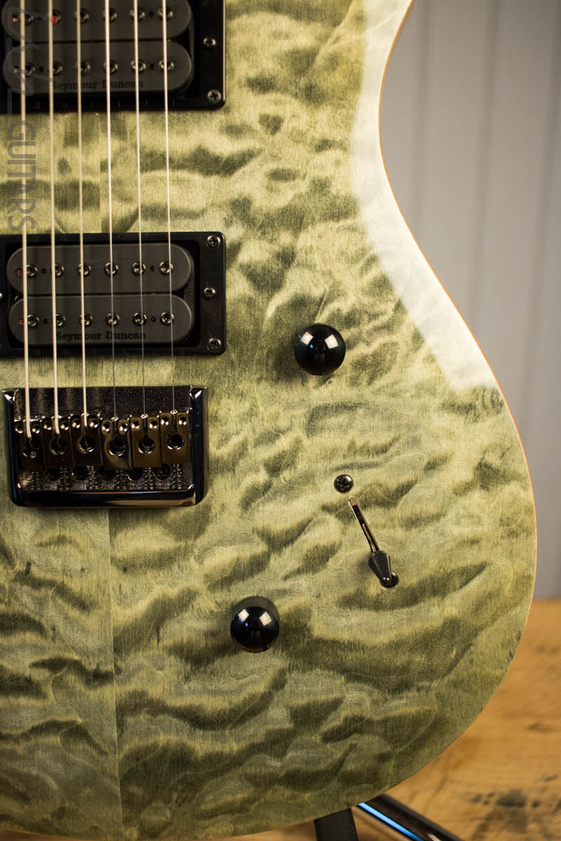 Paul Reed Smith PRS Mark Holcomb SE Quilted Maple Trampas Green Ish Guitars Exclusive 