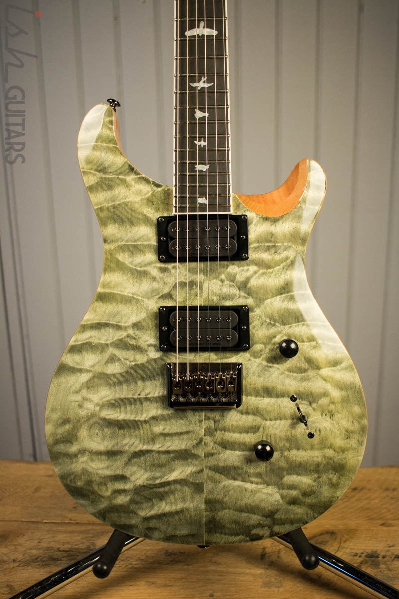 Paul Reed Smith PRS Mark Holcomb SE Quilted Maple Trampas Green Ish Guitars Exclusive 