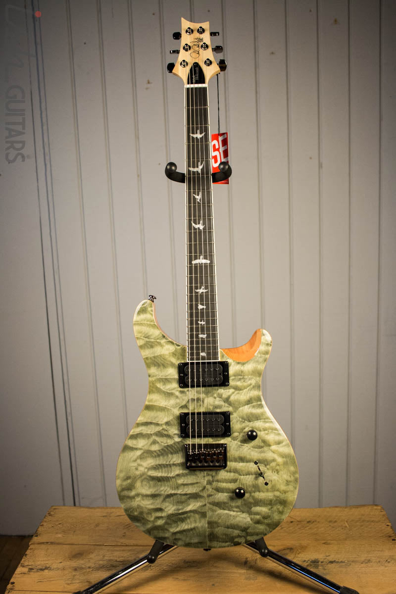 Paul Reed Smith PRS Mark Holcomb SE Quilted Maple Trampas Green Ish Guitars Exclusive 