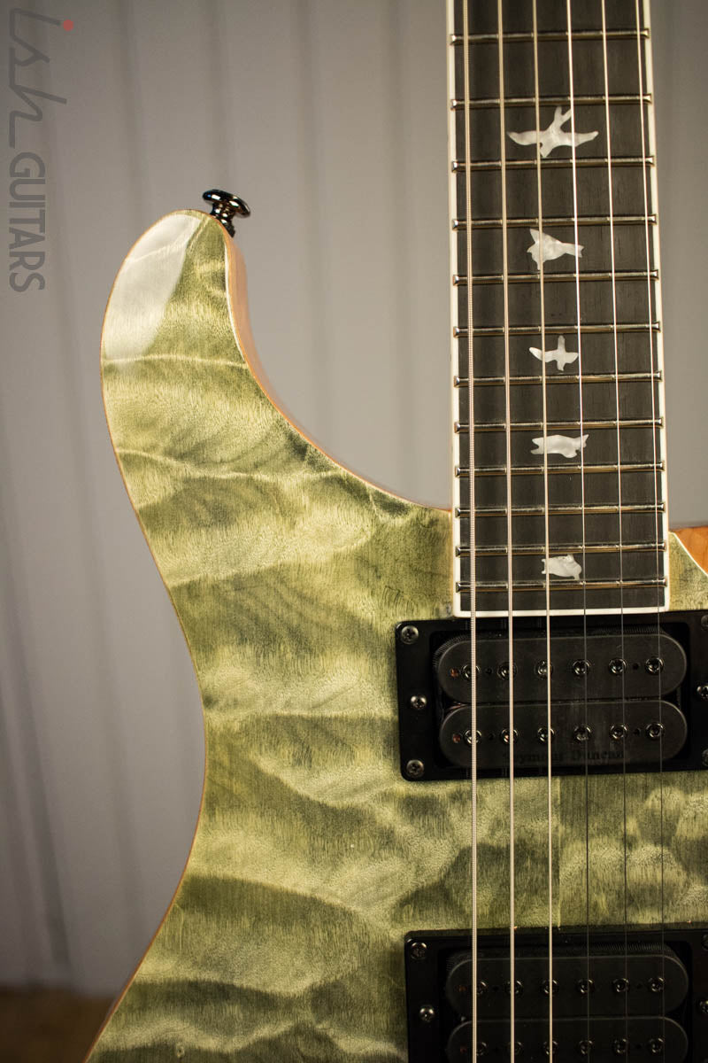 Paul Reed Smith PRS Mark Holcomb SE Quilted Maple Trampas Green Ish Guitars Exclusive 
