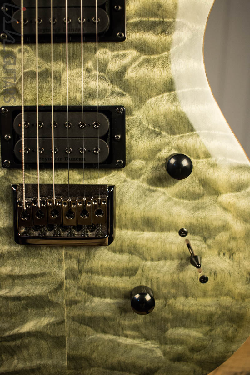 Paul Reed Smith PRS Mark Holcomb SE Quilted Maple Trampas Green Ish Guitars Exclusive 