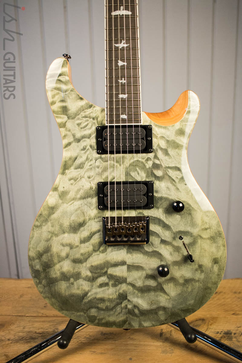 Paul Reed Smith PRS Mark Holcomb SE Quilted Maple Trampas Green Ish Guitars Exclusive 