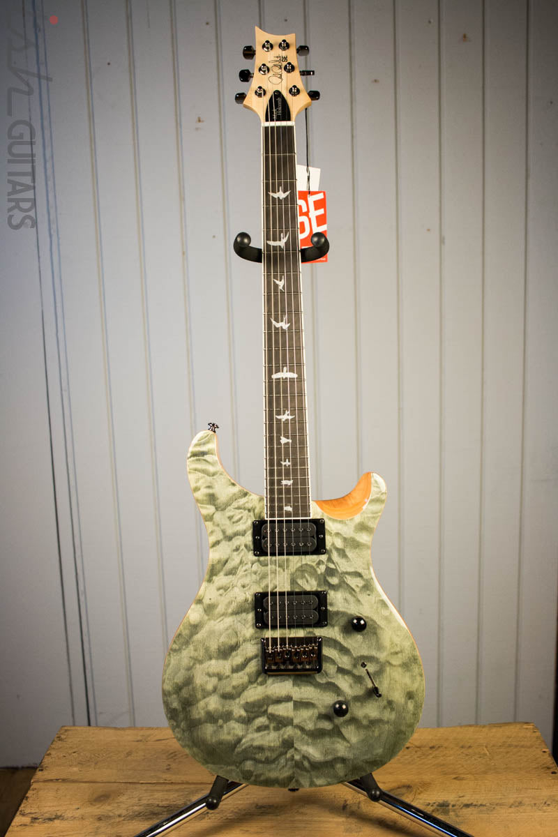 Paul Reed Smith PRS Mark Holcomb SE Quilted Maple Trampas Green Ish Guitars Exclusive 