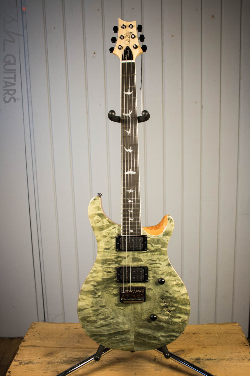 Paul Reed Smith PRS Mark Holcomb SE Quilted Maple Trampas Green Ish Guitars Exclusive 