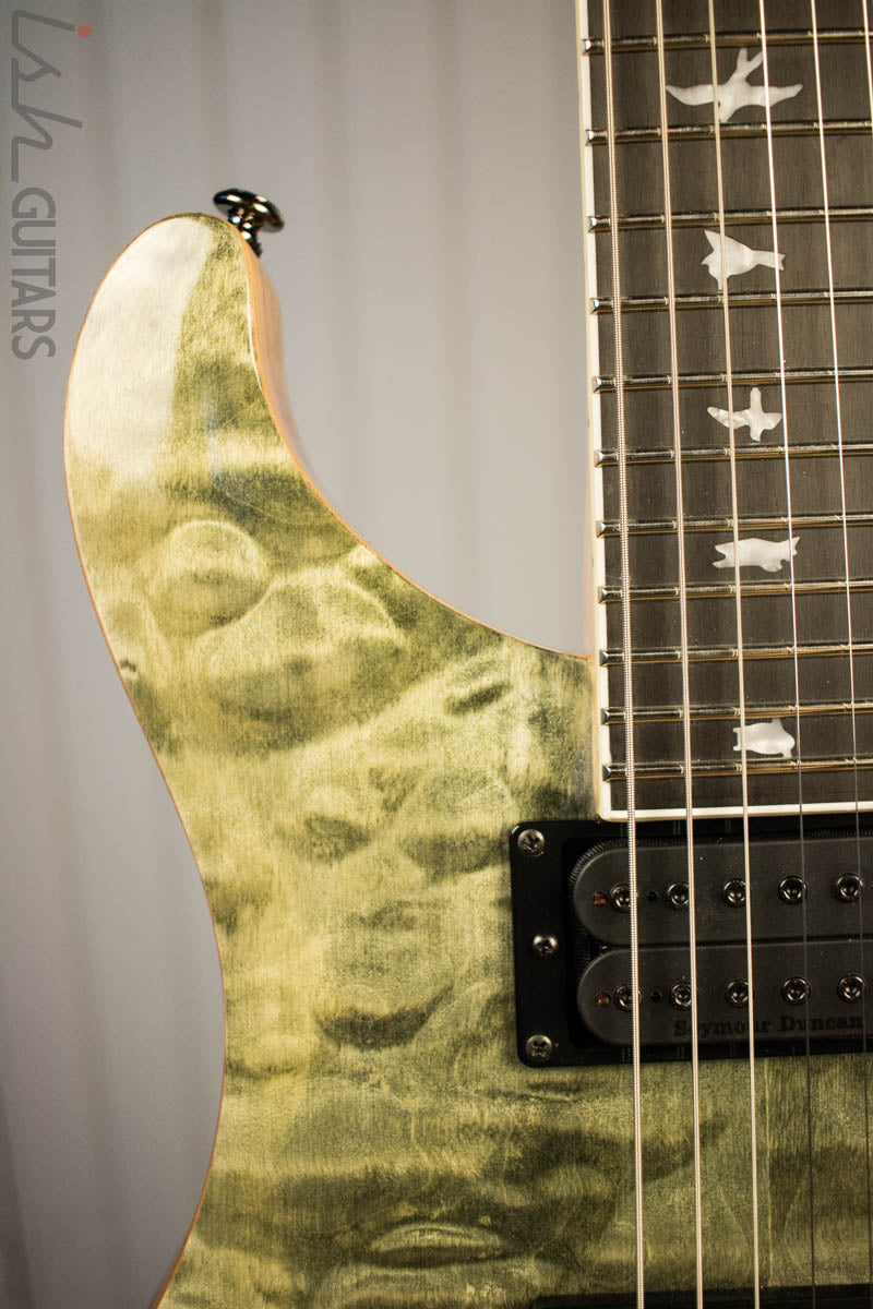 Paul Reed Smith PRS Mark Holcomb SE Quilted Maple Trampas Green Ish Guitars Exclusive 